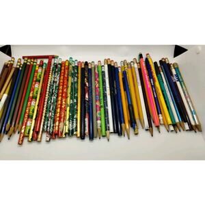 Vintage Lot Advertising Pencils, Various Holidays, Political, And Business